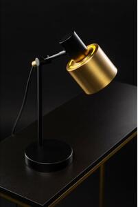 Lámpa Asztali SELVIA II, 6072, max.250V, 50/60Hz, 1*E14, max.25 W, átmérő 10 cm, IP20, arany/fekete