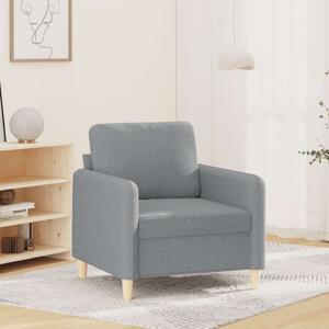 VidaXL Fotel - Szövet - Világos Szürke - 60cm