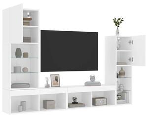 VidaXL Fali TV Szekrény - Modern LED-es - Fehér