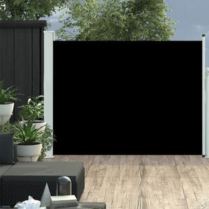 VidaXL fekete kihúzható oldalsó teraszi napellenző 140 x 500 cm