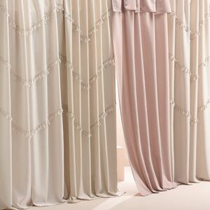 Astoria Sötétítő függöny rojtokkal ráncolószalaggal rózsaszín 140 x 250