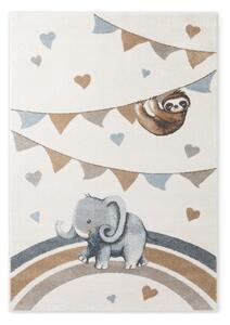 Krémszínű gyerek szőnyeg 160x230 cm Walk like an Elephant Rainbow Party – Villeroy&Boch