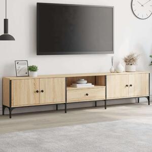 VidaXL sonoma tölgy színű szerelt fa TV-szekrény fiókkal 200x25x44 cm