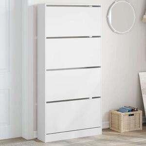 VidaXL Cipőszekrény - Fehér - 4 Fiók - 80x21x163,5cm