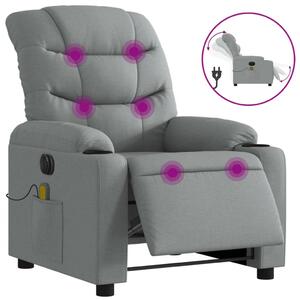 VidaXL Elektromos Masszázsfotel - Világosszürke