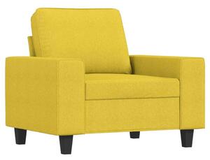 VidaXL Sárga Szövet Fotel - 60 cm Ülőfelület