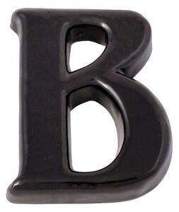 Kerámia házszám "B" betű fekete 12cm