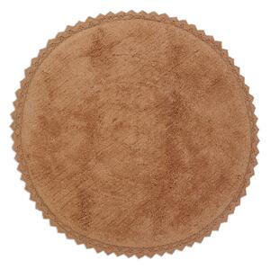 Téglavörös mosható kézi szövésű pamut kerek szőnyeg ø 110 cm Perla Toffee – Nattiot