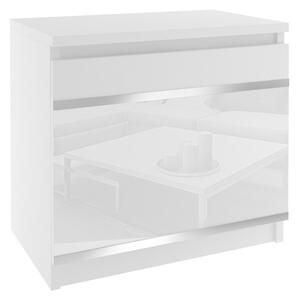 Éjjeliszekrény Belini fehér BH SN1/1/W/W/4W/0