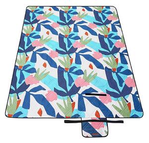 Piknik takaró, piknik pokróc, 200 x 150 cm színes levelek | SONGMICS