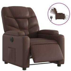 VidaXL Elektromos Relax Fotel - Barna Műbőr