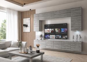 300 cm-es szekrénysor TV/RTV szürke antracit grafit Gyártó IMP PRIMO 2/5/W/GW1/0/0
