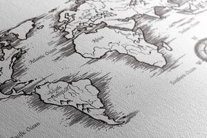 Parafa kép világ térkép csodálatos kivitelben
