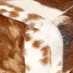 VidaXL barna valódi kecskebőr fércmű pad 160 cm