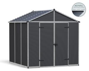 Palram Rubicon 8' x 8' antracit Heavy duty kerti tároló
