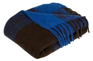 Kék-barna takaró 200x140 cm Inlet - Hübsch