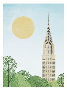 Poszter 30x40 cm Chrysler Building - Travelposter