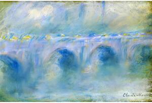 Le Pont de Waterloo kép másolat, 90 x 60 cm - Claude Monet