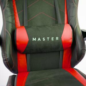 Gamer szék kényelmes főnöki forgószék Guru Master piros GM2-R