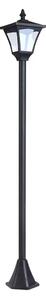 Outsunny Napelemes kerti lámpa, LED, 30 lumen, napelemes, talajra szerelhető tüske, 120 cm, fekete