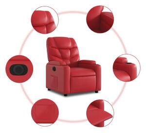 VidaXL Piros Elektromos Dönthető Fotel