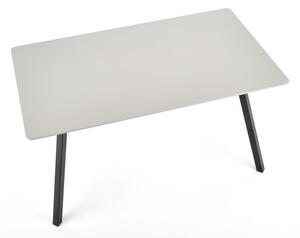 Balrog Téglalap alakú Étkezőasztal 140x80cm Világos szürke - Fekete