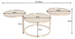 Design oldalsó asztal Movement arany
