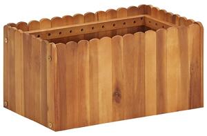 Tömör akácfa kerti magaságyás 50 x 30 x 25 cm