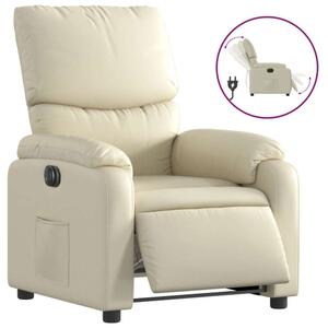 VidaXL Elektromos Relax Fotel - Krémszínű