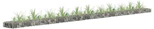Horganyzott acél gabion magaságyás 450 x 30 x 10 cm
