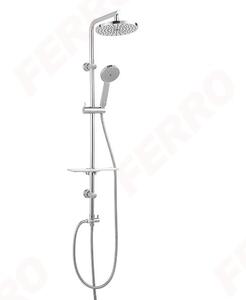 FERRO AMIGA VERDELINE króm komplett víztakarékos zuhanyrendszer fej- és kézizuhany