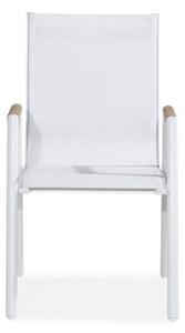 Kerti szék Riverside 129 86x61x57cm, Fehér, Fém, Textil