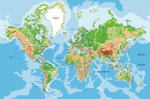 Tapéta klasszikus világtérkép