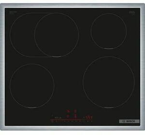 Bosch PIF645HB1E Beépíthető indukciós főzőlap, 58,3 cm, 4 főzőzóna, DirectSelect, Fekete