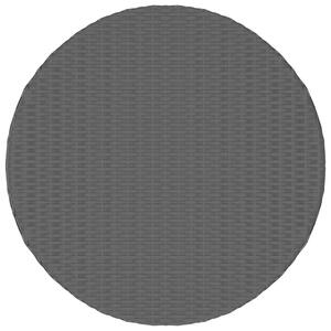 VidaXL fekete polyrattan teázóasztal 68 x 68 x 30 cm