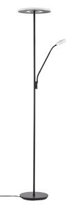 Állólámpa Lucande, Raymond, dimmable, Fekete, Nappali, Fém, Modern