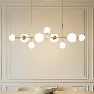 Függőlámpa ALDEX, Dione, dimmable, Arany / Sárgaréz, Nappali, Üveg, Modern