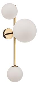 Fali Lámpa ALDEX, Dione, dimmable, Arany / Sárgaréz, Nappali, Üveg, Modern