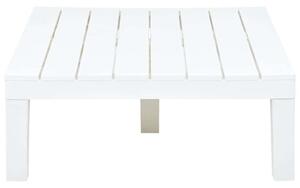 VidaXL fehér műanyag kerti asztal 78 x 78 x 31 cm