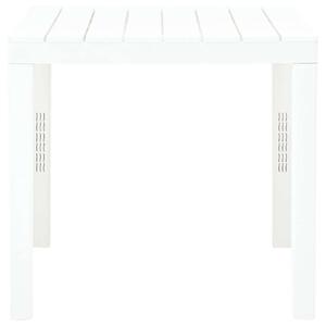 VidaXL fehér műanyag kerti asztal 78 x 78 x 72 cm