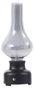 Asztali lámpa NOLA, Mist, dimmable, Fekete, Nappali, Üveg, Indusztriális dizájn