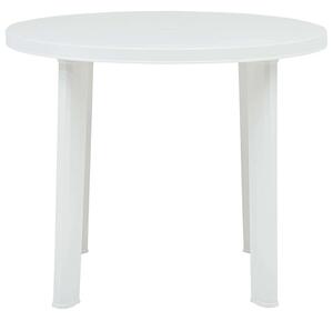 VidaXL fehér műanyag kerti asztal 89 cm