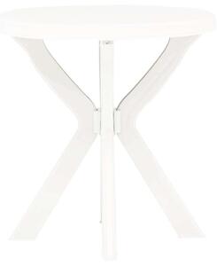 VidaXL fehér műanyag bisztróasztal Ø70 cm