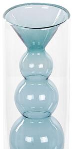 Üveg Virágtartó váza 27 Kék KALOCHI