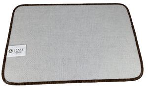 Lábtörlő 60 x 40 cm Barna, fehér