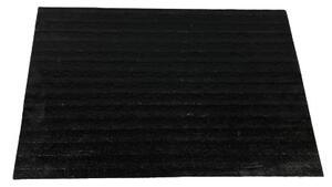 Lábtörlő 50 x 33 cm latex Fekete