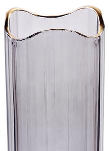Üveg Virágtartó váza 30 Szürke Arany PERDIKI