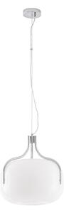 Függőlámpa Lucande, Christo, dimmable, Fehér, Étkező, Üveg, Dizájn