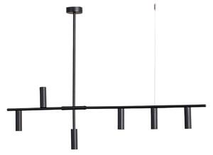 Függőlámpa ALDEX, Trevo 6, dimmable, Fekete, Nappali, Fém, Modern