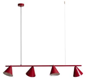 Függőlámpa ALDEX, Hängeleuchte Form 4, dimmable, Piros, Étkező, Fém, Modern
